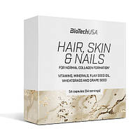 Витамины и минералы Biotech Hair, Skin & Nails, 54 капсул DS