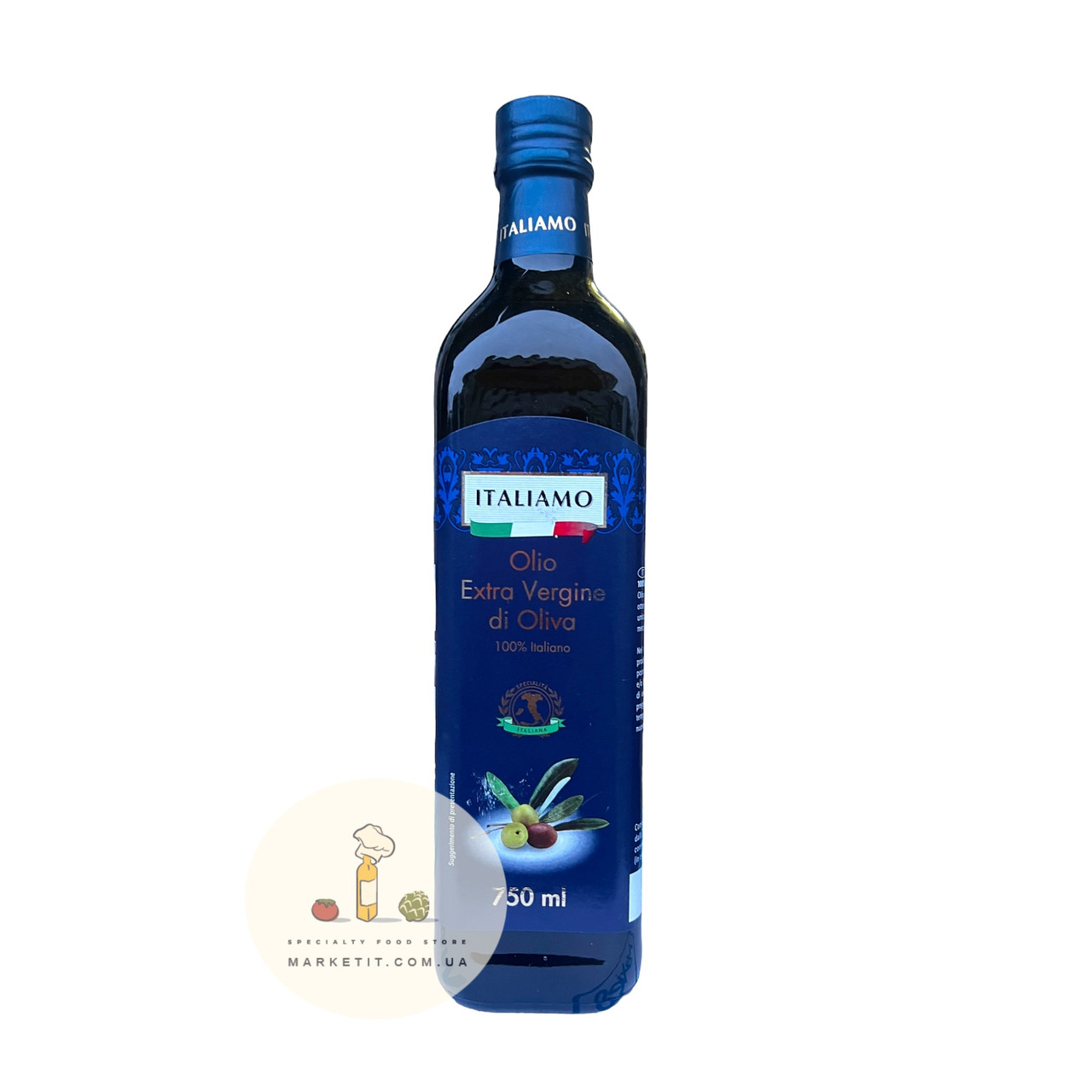 Оливкова олія Italiamo Olio Extra Vergine, холодний віджим 750 мл.