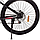 Велосипед "BELLE" PROF1 G26BELLE A26.2 26 д. Алюм.рама 17", SHIMANO 21SP, алюм., DB, FW TZ500, чорно-малиновий, фото 5