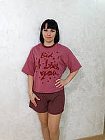 Жіноча піжама футболка і шорти