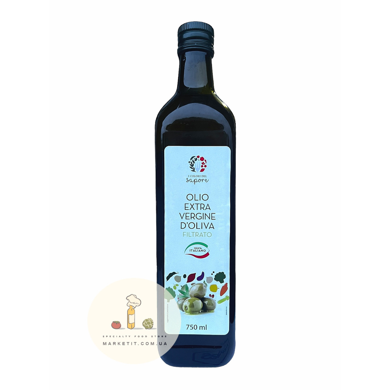 Оливковое масло Sapore Filtrato BIO 100% Italiano, холодный отжим 750 мл. - фото 1 - id-p2128964370