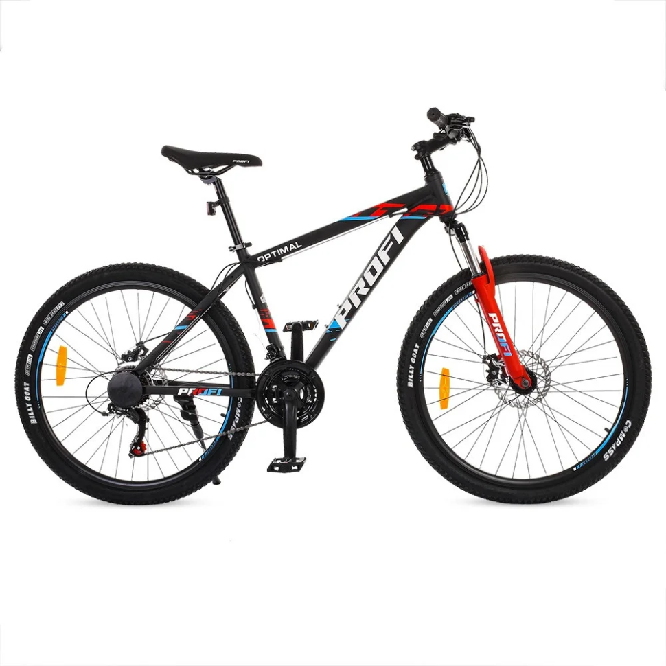 Велосипед "OPTIMAL" PROF1 G26OPTIMAL A26.3 26 д. Алюм.рама 16,5", SHIMANO 21SP, алюм., DB, CS TZ500, чорний