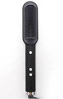Расческа выпрямитель для волос с турмалиновым покрытием Hair Straightener HQT-909 черная! Улучшенный