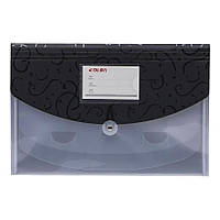 Папка на резинці А4 DL5226 4 відділення Чорний