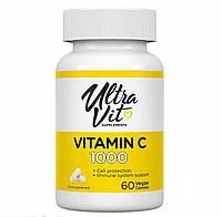 Для иммунитета Витамин с 1000 мг с экстрактом Шиповника vitamin C 1000mg UltraVit 60 капсул Сроки до 05.24
