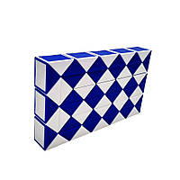 Игра-головоломка кубик Рубика Змейка MC9-8, 60 частей (Синий)