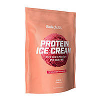 Заменитель питания BioTech Protein Ice Cream, 500 грамм Клубника DS