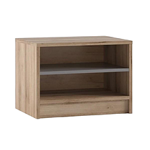 Тумба приліжкова з ламінованої ДСП в спальню дуб артизан/сірий шифер Бум Сокме