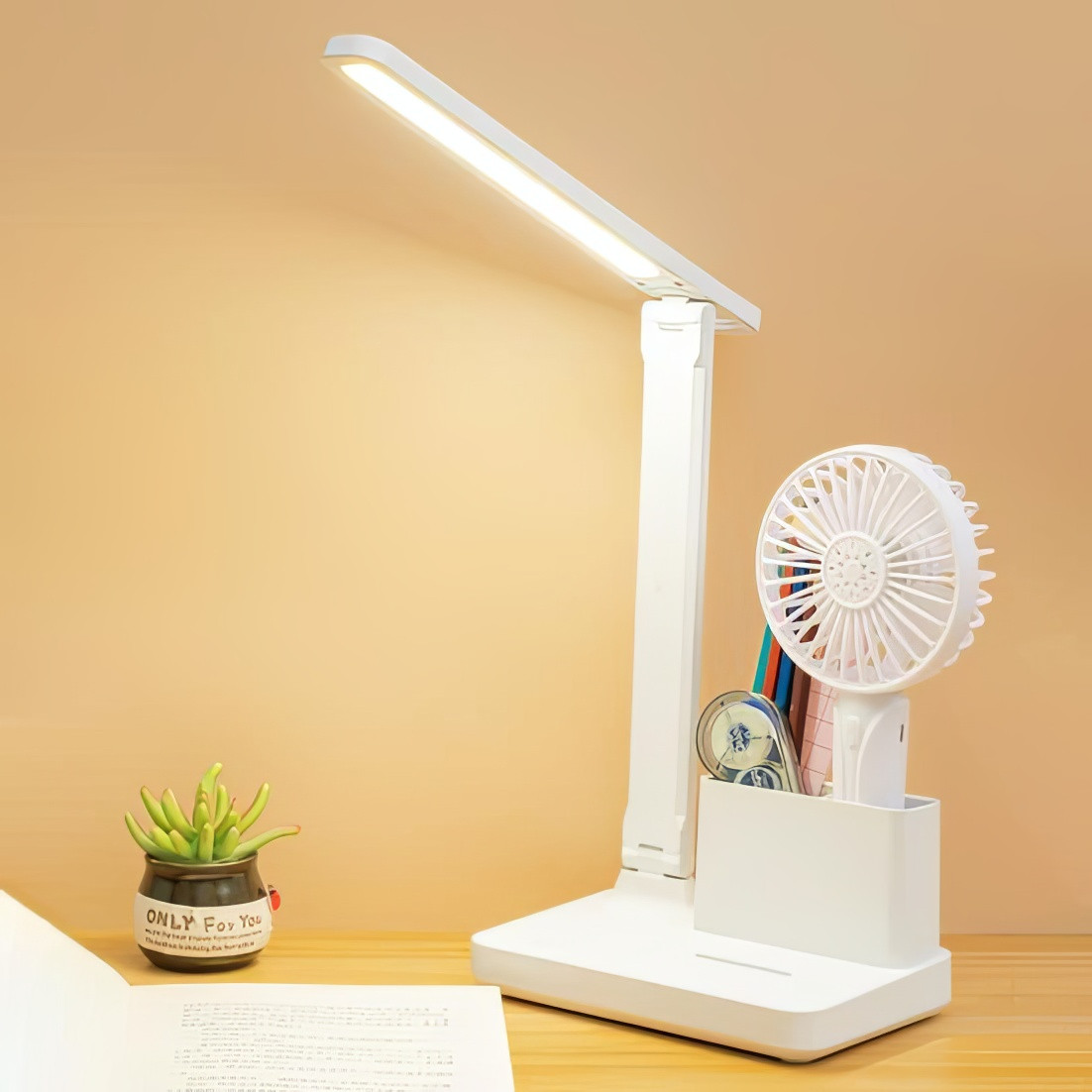 Настільний світильник BL 3301 Portable Desk Lamp Білий, лампа від акумулятора