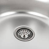 Кухонна мийка з нержавіючої сталі Platinum ДЕКОР 7750 (0,6/170 мм), фото 5