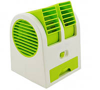 Мини кондиционер Conditioning Air Cooler USB Electric Mini Fan (Air Fan-green), Топовый
