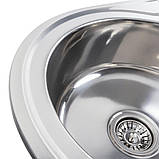 Кухонна мийка з нержавіючої сталі Platinum 7750 ПОЛІРОВКА (0,8/180 мм), фото 4