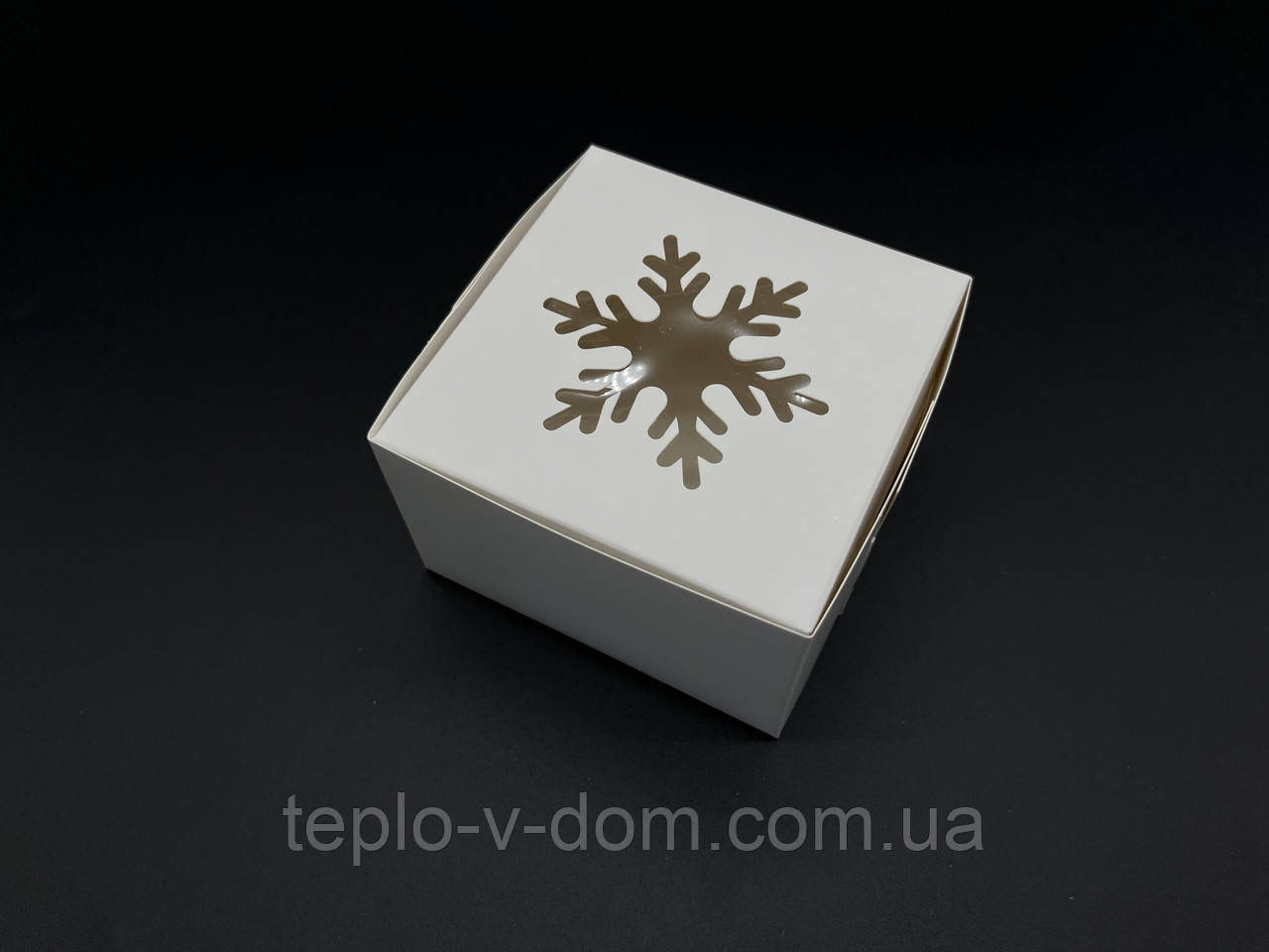 Упаковка для тортів, капкейків, пряників. Колір білий. 10х10х6см