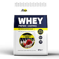 Протеин FitWin Whey Protein + Enzymes, 900 грамм Клубничный крем DS