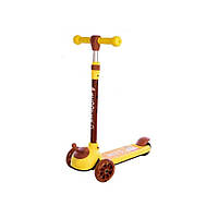 Дитячий самокат Bambi SC21011 PU колеса зі світлом Жовтий