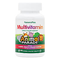 Витамины и минералы Natures Plus Animal Parade Children s Multivitamin, 90 жевательных таблеток Ассорти DS