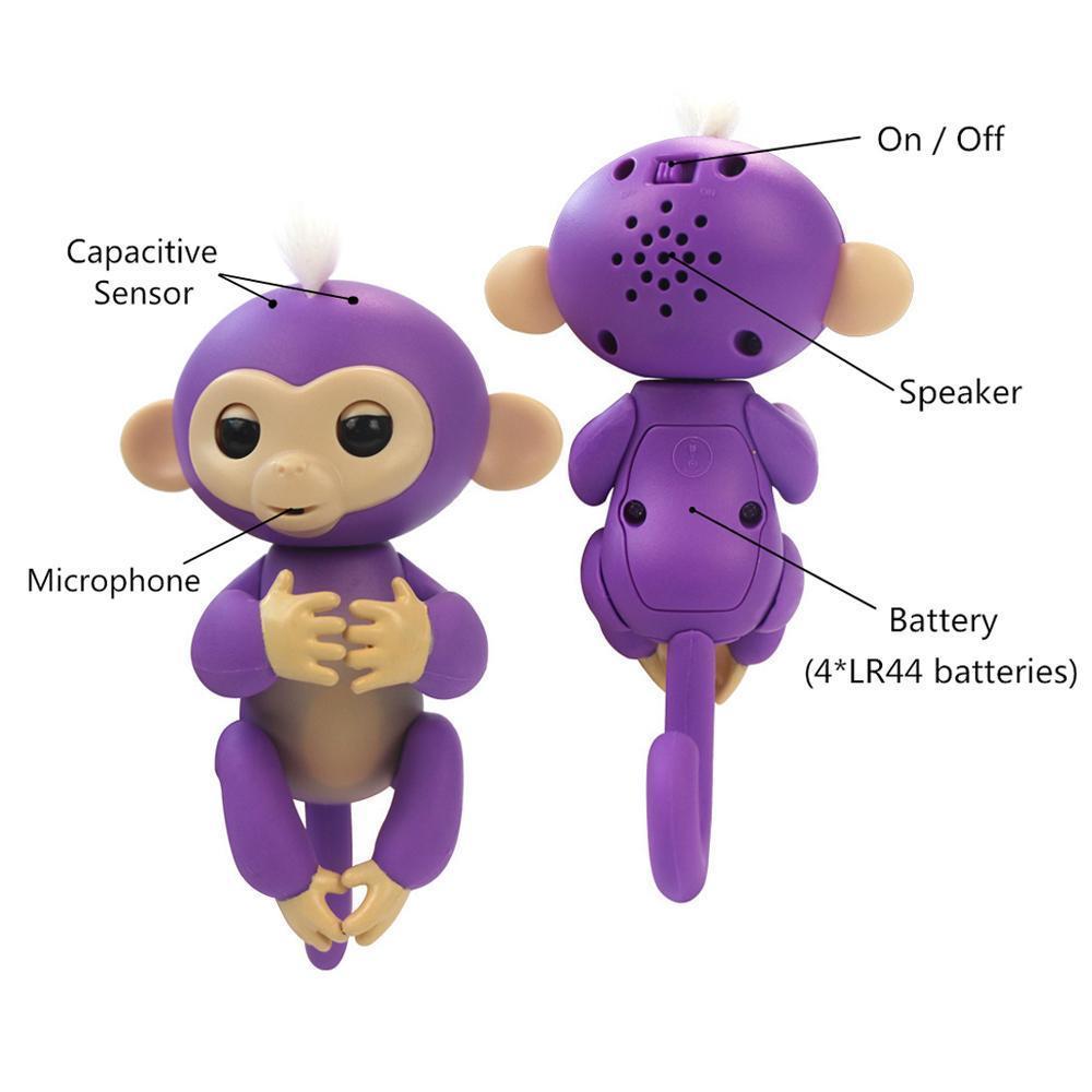 Интерактивная Ручная Обезьянка Fingerlings Monkey, Новинка Ручная Обезьяна Baby Monkey! Полезный - фото 5 - id-p2128907306