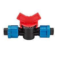 Кран прохідний для крапельної стрічки.