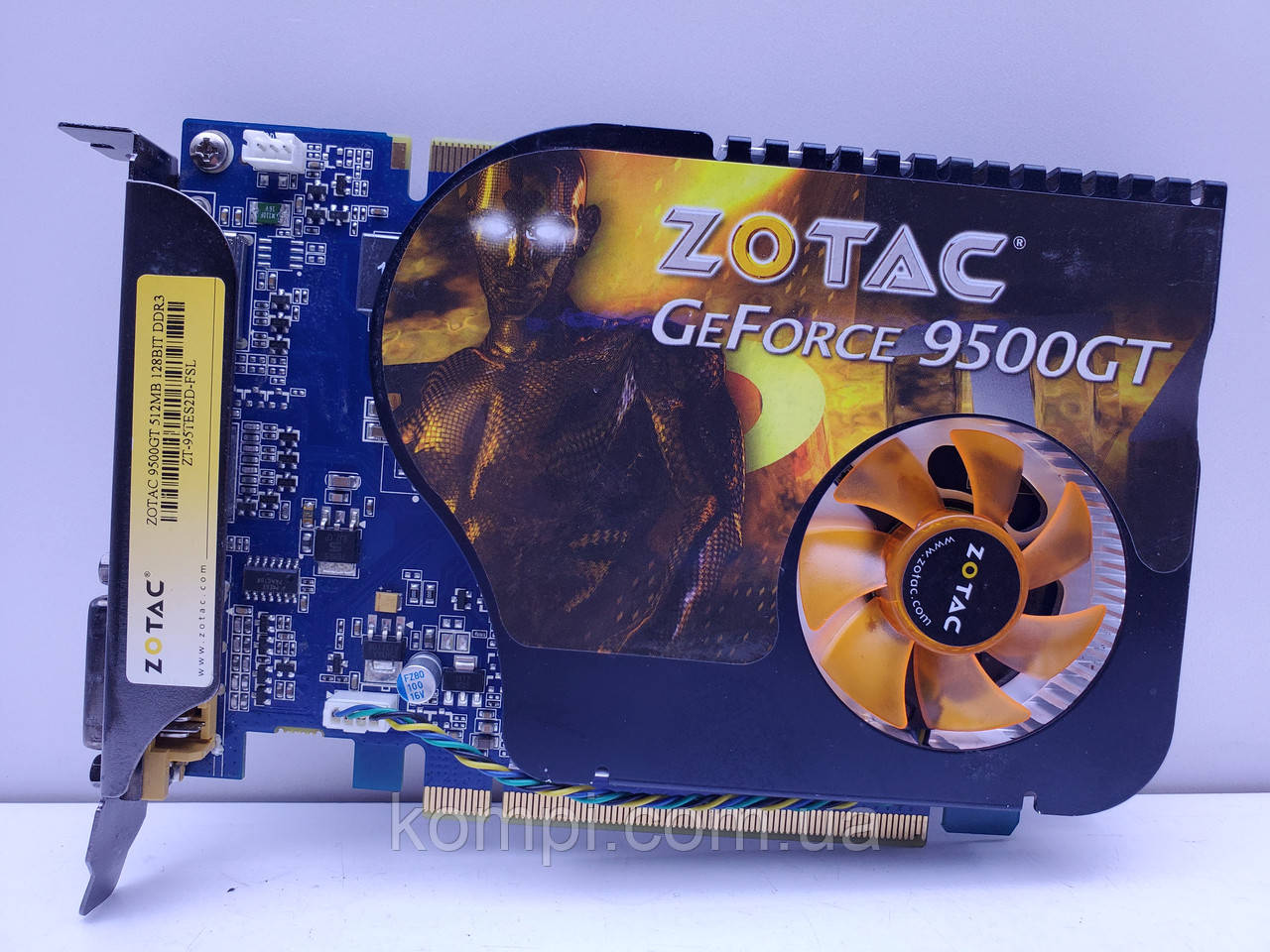 Відеокарта Gainward GeForce 9500GT 1GB (GDDR2,128 Bit,HDMI,PCI-Ex,Б/у), фото 1