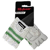 Перчатки для фитнеса Fit forever Range AI-04-1347 белый/зеленый L