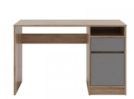 Стіл письмовий з ЛДСП в дитячу кімнату дуб артизан/сірий шифер Бум Сокме