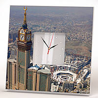Часы с изображением "Мекка священный мусульман. Хадж. Кааба"
