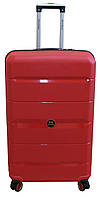 Велика валіза на колесах із поліпропілену 93L My Polo, Туреччина червона