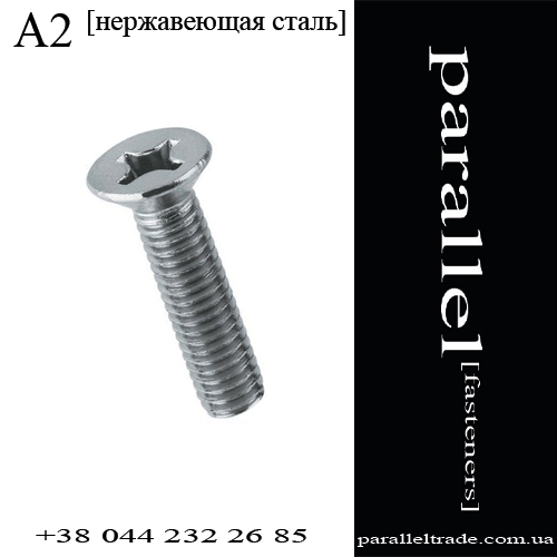 Винт М4 * 10 DIN 965 нержавеющая сталь А2 - фото 1 - id-p390300822