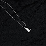 Чоловічий срібний ланцюжок на шию Динозавр, фото 2