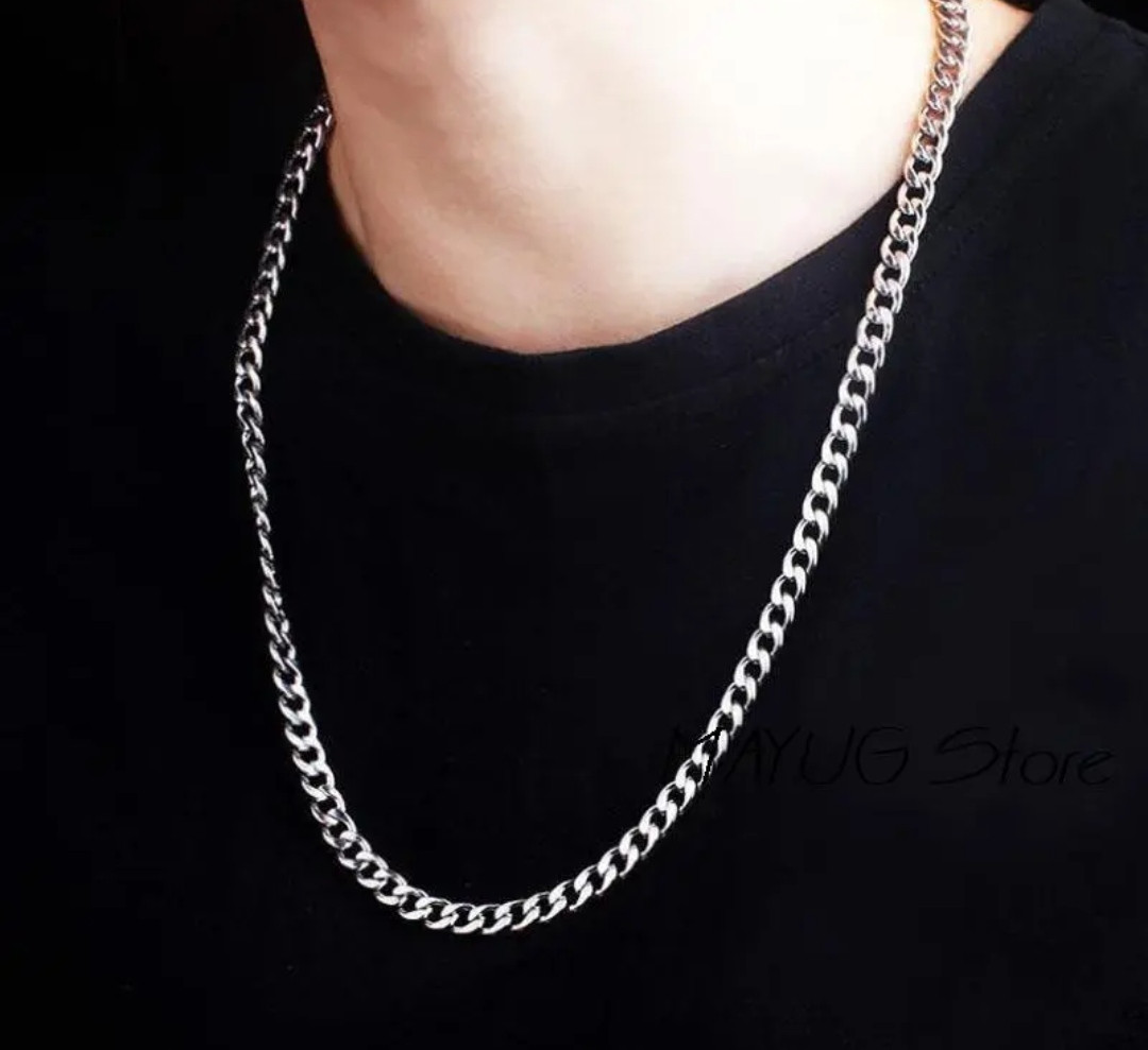 Чоловічий срібний ланцюжок на шию, фото 1
