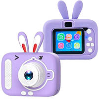 Дитячий фотоапарат X900 Rabbit, purple