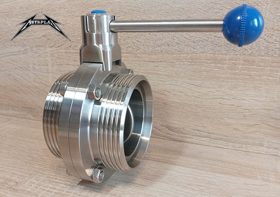 Затвор дисковий нержавійка різьба/різьба Ду 20 AISI 304, фото 1