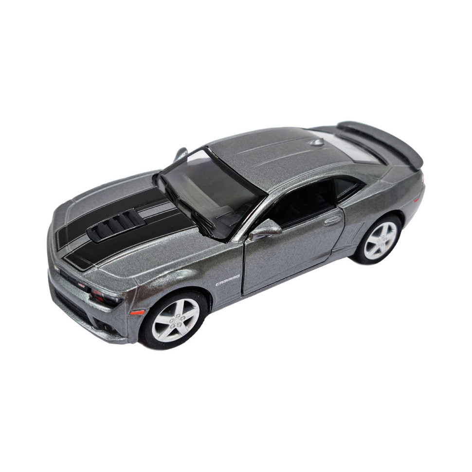 Інерційна машинка Chevrolet Camaro Kinsmart KT5383WF металева, 1:38 Срібний