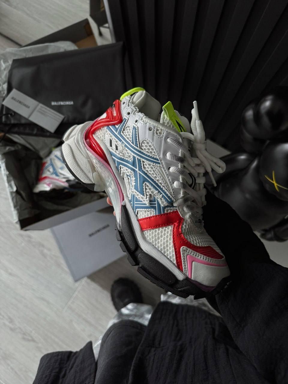 Кросівки чоловічі білі Balenciaga Runner White Multicolor (15925)