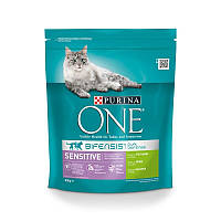 Сухой корм для котов Purina One Sensitive Turkey & Rice 800 г (129368-12)