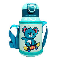 Термос-поїльник із силіконовою трубочкою Коала MGZ-0317-3, 500 мл