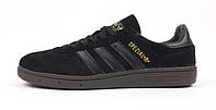 41-45 Adidas Spezial Black черные мужские кроссовки замшевые Адидас классические