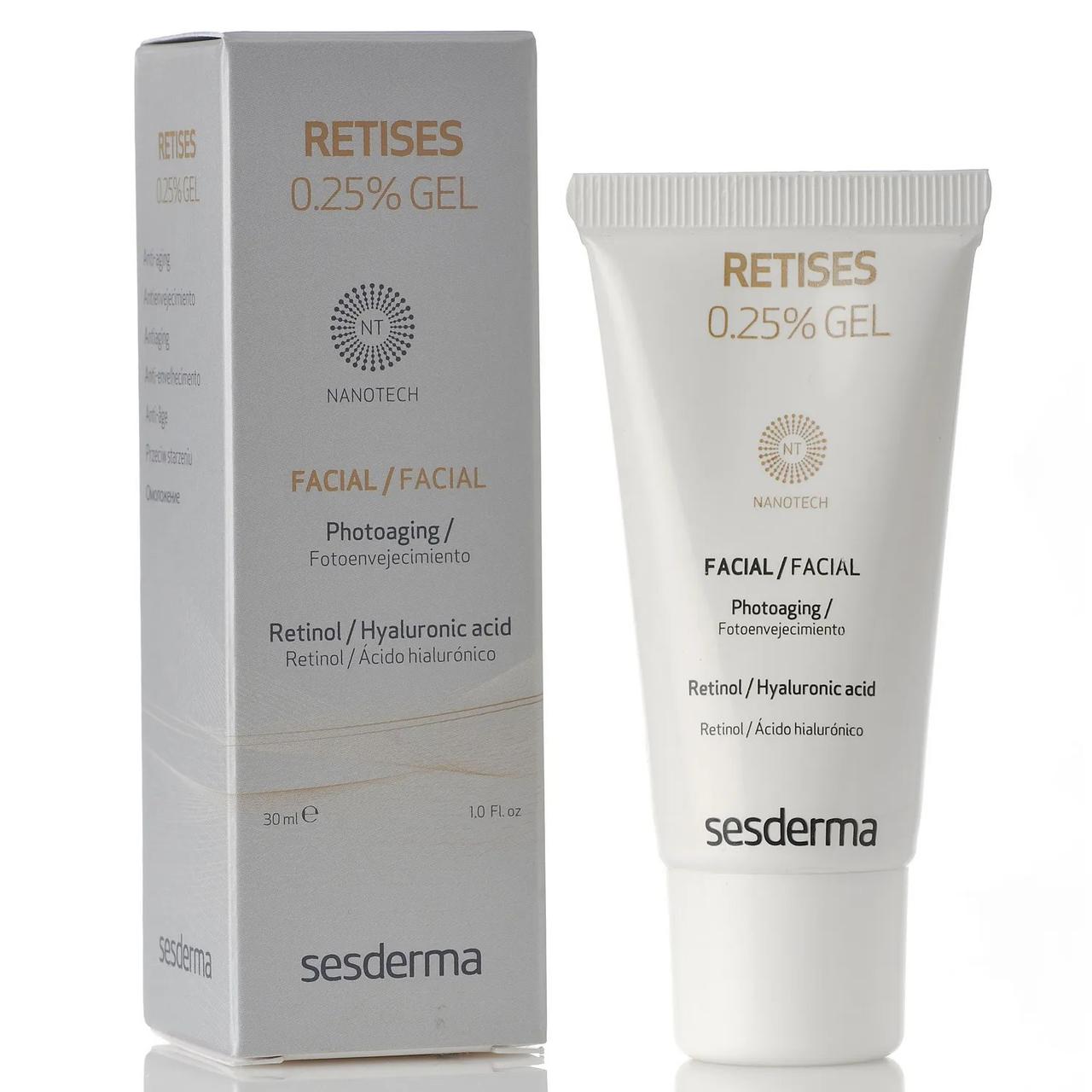 Антивіковий гель з 0,25% ретинолу Sesderma Retises Nano 0,25% Gel 30 мл