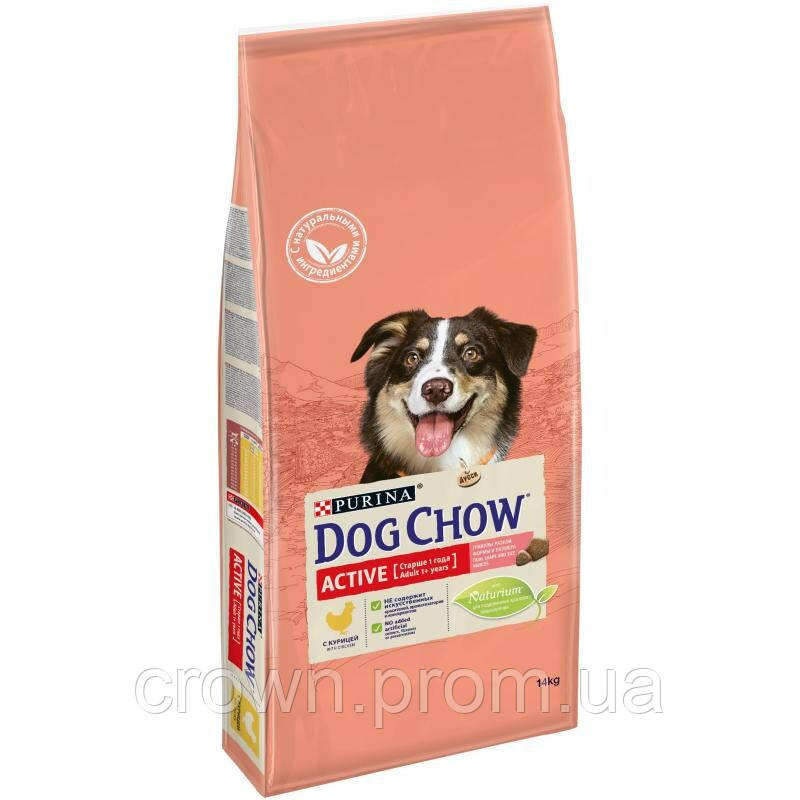 Purina Dog Chow Active Adult Chicken 2,5 кг / Пурина Дог Чау Актив Едалт Курка корм для собак (129388-12)