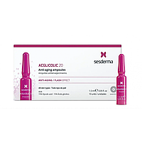 Ампулы с гликолевой кислотой SesDerma ACGLICOLIC 20 Anti-Aging Moisturizing Ampoules 10*1.5 мл