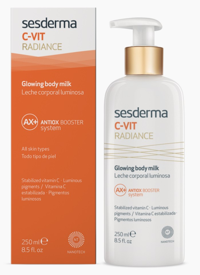 Сесдерма C-Vit Молочко для тіла с вітаміном С SesDerma C-Vit Radiance Glowing Body Milk, 250 мл