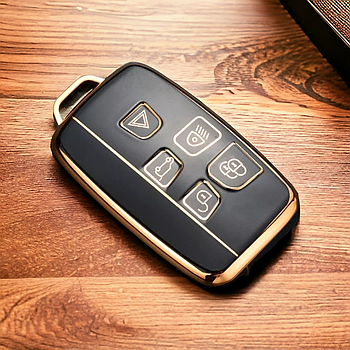 Чохол TPU чорний для ключа Land Rover Range Rover sport, Evoque, Freelander, Velar, Discovery 4