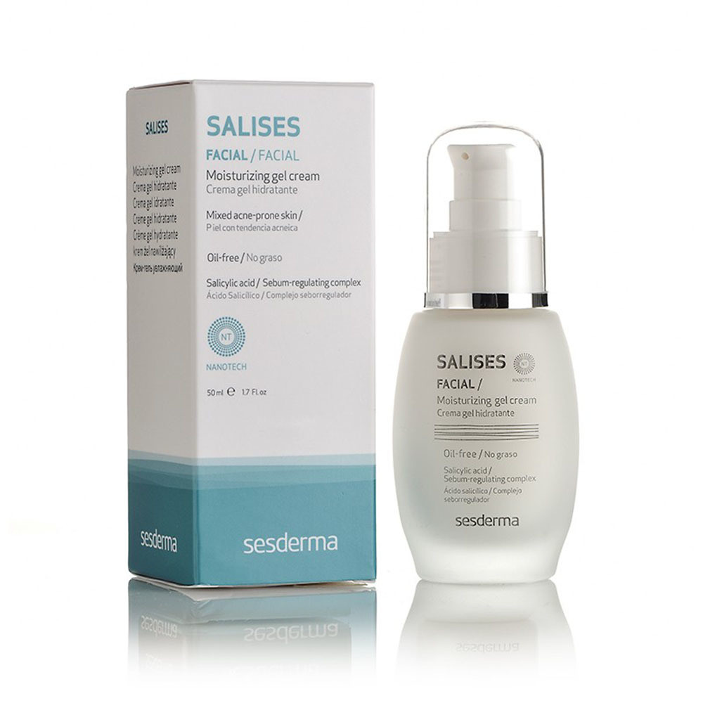Сесдерма Salises Зволожуючий крем-гель SesDerma Salises Facial Moisturizing Gel Cream, 50 мл