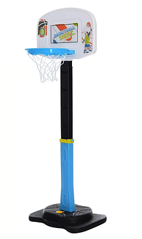 Регульоване за висотою баскетбольне кільце на стійці MR 0604 Діаметр кільця 26,5 см з м'ячем і насосом