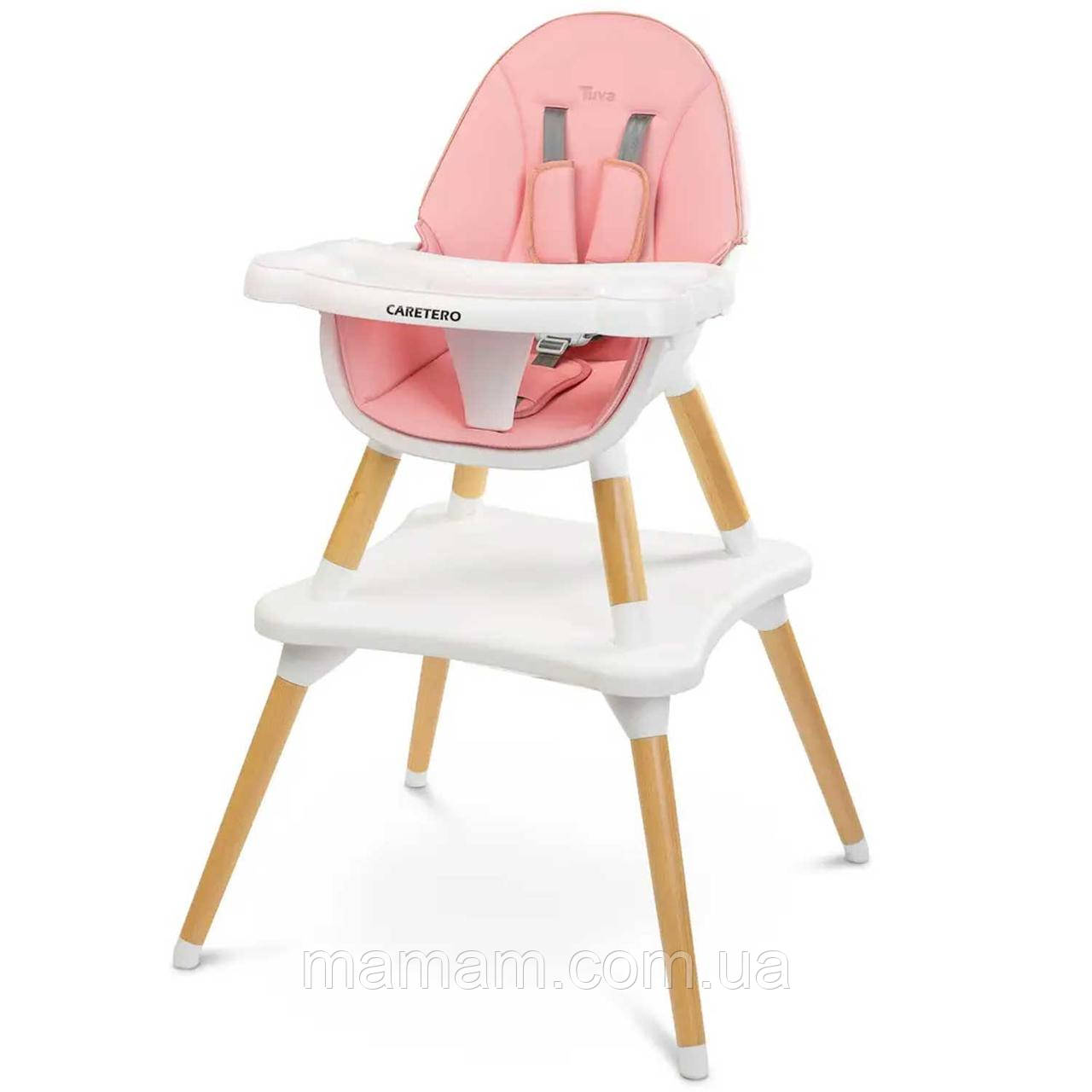 Стільчик для годування Caretero Tuva Pink, фото 1