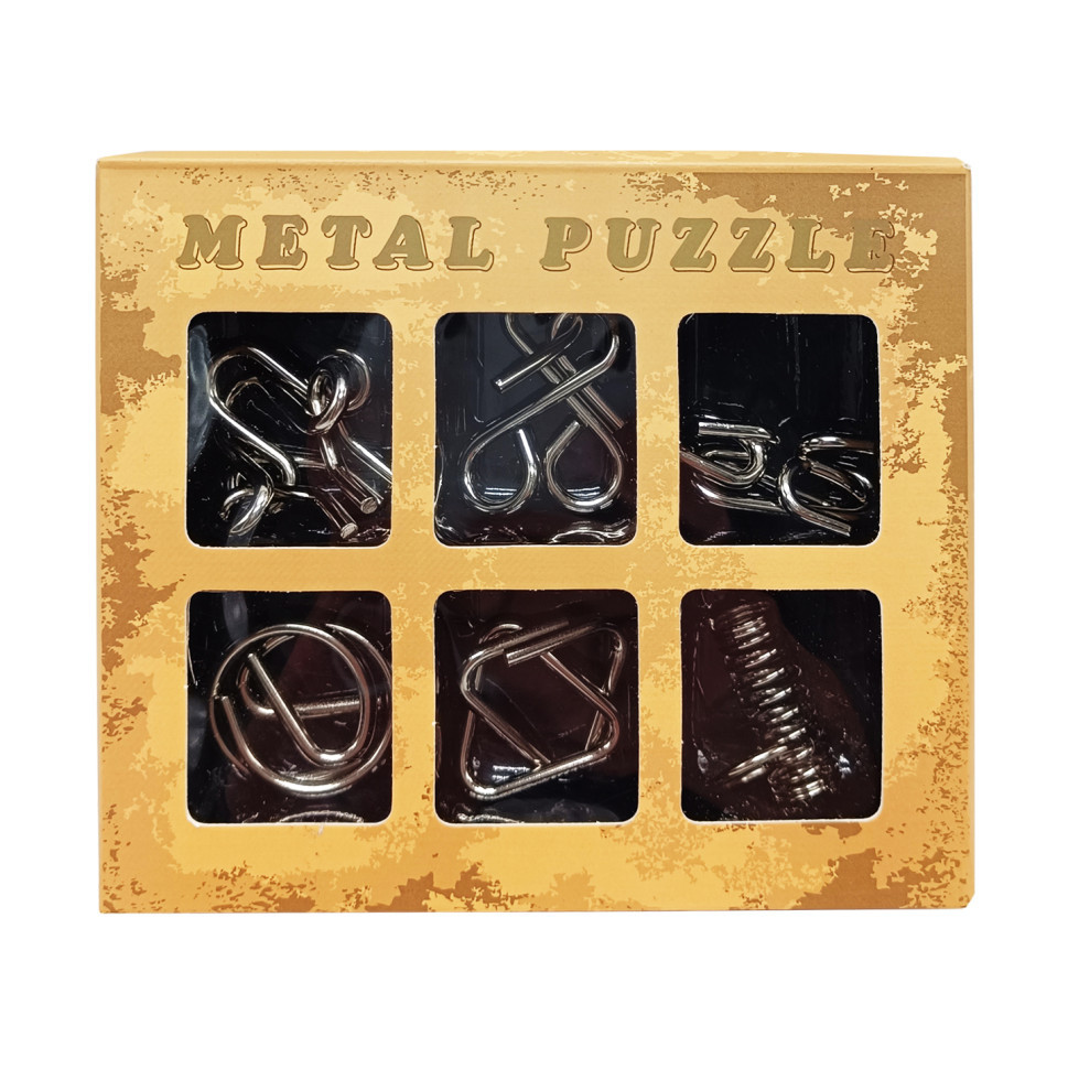 Набір головоломок металевих "Metal Puzzle" 2116, 6 штук у наборі