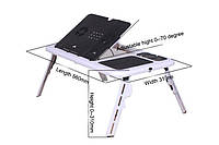 Cтолик для ноутбука E-Table c USB вентиляторами! Улучшенный