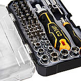 Викрутка з набором насадок і головок 55 шт. INGCO HKSDB0558, фото 2