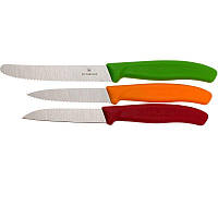 Набор кухонный Victorinox SwissClassic Paring Set 3 ножа с цветными ручками (6.7116.32)