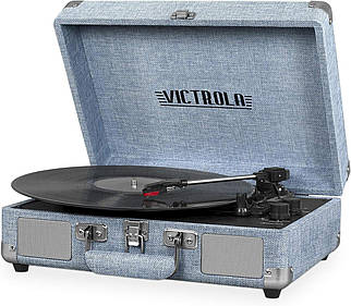Вініловий програвач (грамофон) Victrola VSC 550BT Світло-джинсовий льон